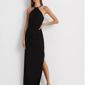 Lauren Ralph Lauren Women's Jersey Halter Gown